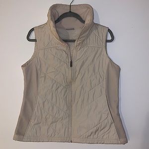 columbia cream vest